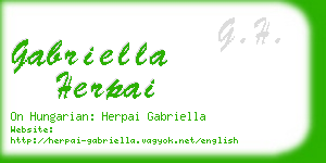 gabriella herpai business card